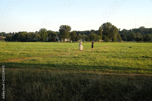 One of the large meadow areas in the Park Lotnikow Polskich in Krakow