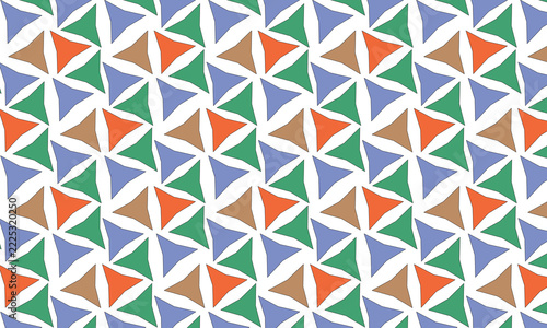 Retro seamless pattern with stars. Vintage colors background. Hand drawn vector texture.