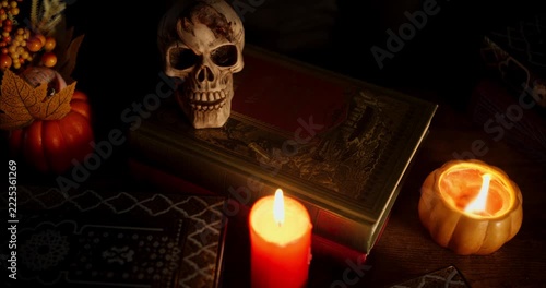 Halloween Horror Literature Scene