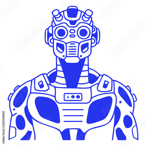 Sci Fi Cyborg Soldier Armor