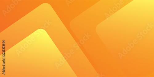 Abstract Orange and Yellow Gradient Background with Geometric Curved Shapes
