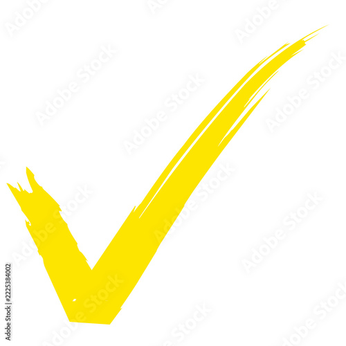 Yellow check mark brush
