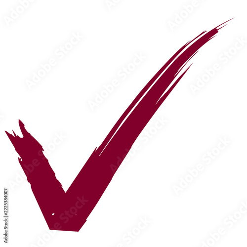 red check mark brush