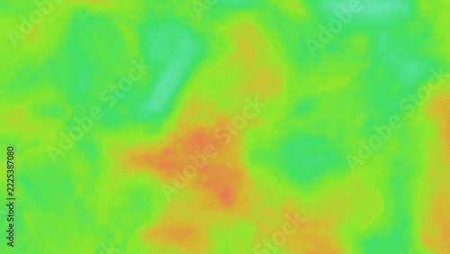 Abstract thermal energy map with warm color intensity distribution