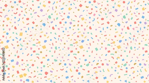 Pastel Colorful Confetti Terrazzo Seamless Pattern Background