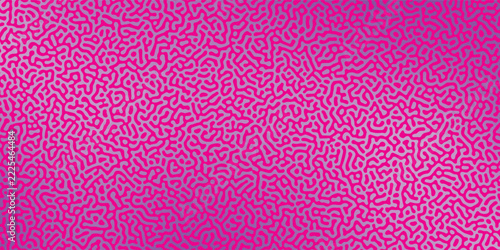 Abstract Vector Turing Pattern Background featuring Vibrant Pink Gradient and Organic Maze Texture. background eps10