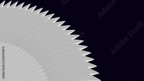 Geometric zigzag pattern on dark gradient background
