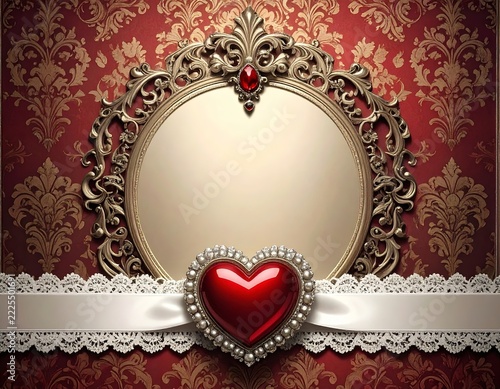 An elegant and luxurious template background with a gothic romance aesthetic.