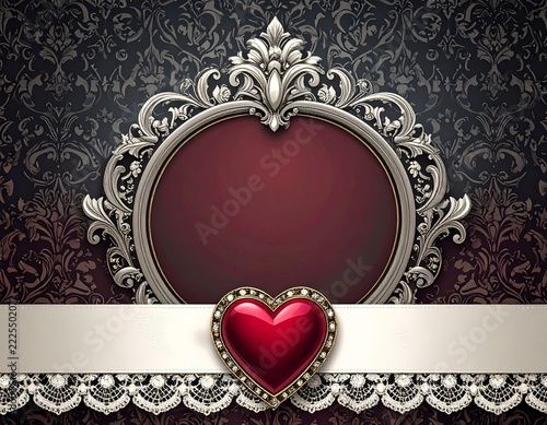 An elegant and luxurious template background with a gothic romance aesthetic.
