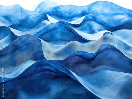 Dynamic Water Ripples in Vibrant Blue Shades