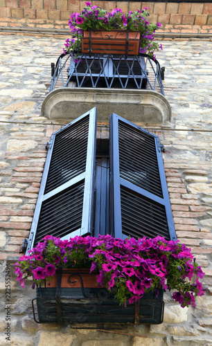 Ancient arcades of Contrada del Castellaro in Bobbio, in the province of Piacenza.