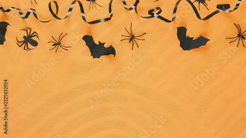halloween background with pumpkin