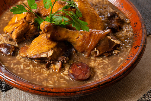 The authentic Arroz de Cabidela (traditionally known as 