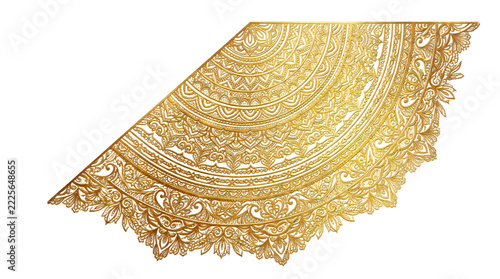 3d geometric pattern made of interconnected golden lines and dots forming a textured surface