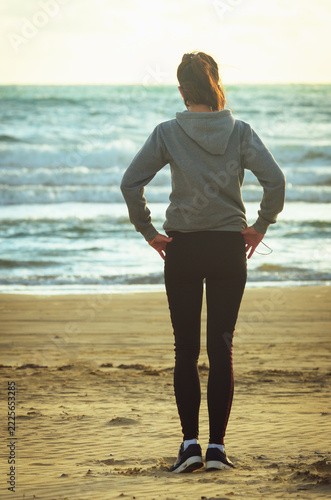 fitness on the beach