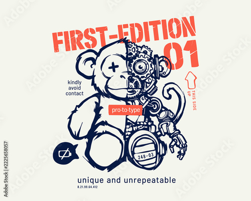 Photography Prototype monkey robot streetwear design