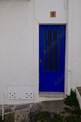 Architectural Door with Distinctive Design, Color and Decorative Details
