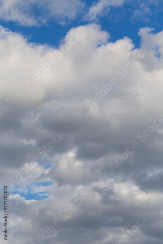 The cloudy blue summer Sky