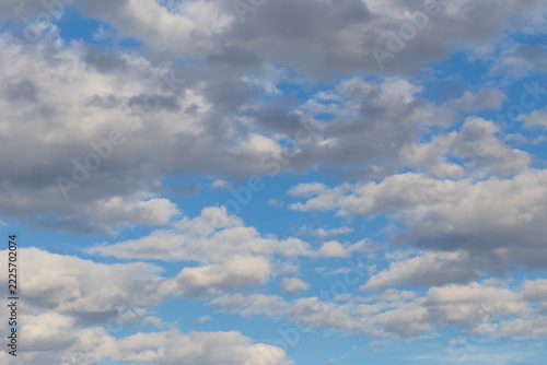 The cloudy blue summer Sky