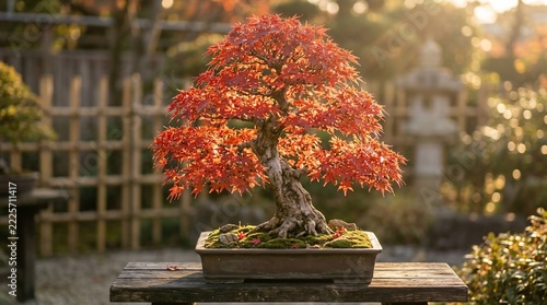 Red maple bonsai