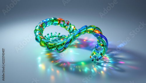 Vivid Twisted Glass Infinity Symbol