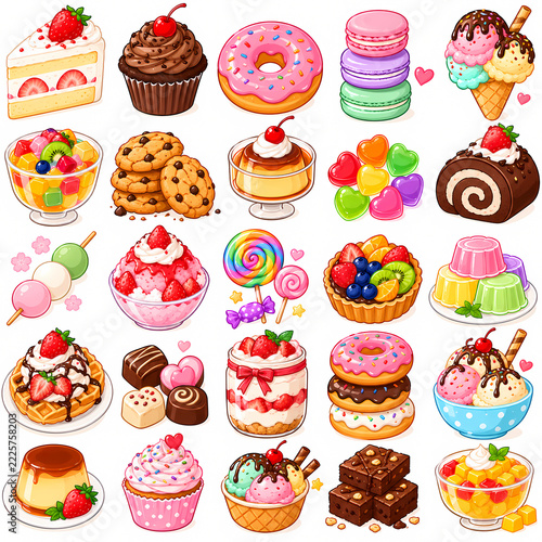 set of cakes