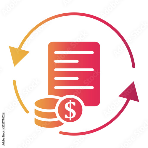 document Gradient icon