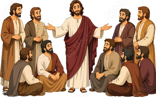 Jesus Teaching His Twelve Disciples