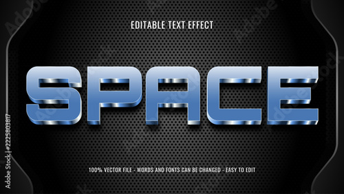 Future modern editable text effect. Typography urban style fonts for sport, technology, digital, movie design