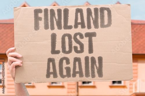 Fotografie "Finland lost again" Nordic fans react to defeat