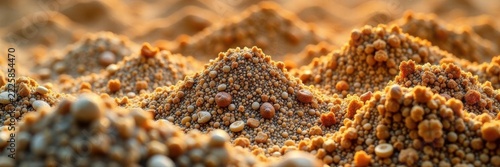 Textured earth berm, coarse gravel and sand mix , outdoor, rock
