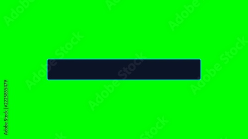 Dynamic holographic title bar animation on vibrant green screen background, subtle futuristic glow and digital sheen, perfect for modern presentations and graphic overlays