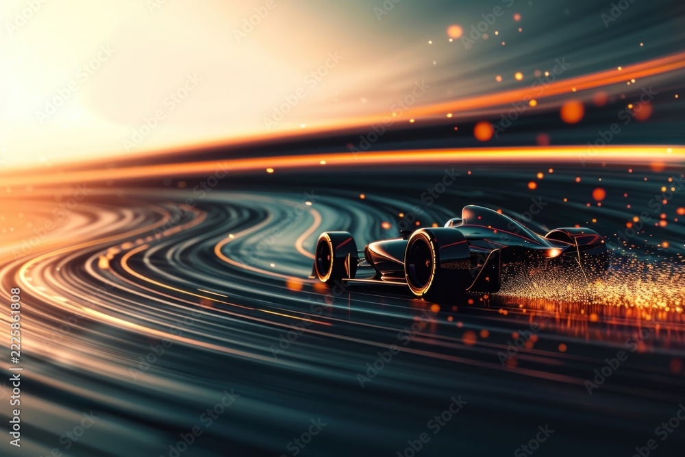 Naklejka premium Abstract background car technology futuristic.