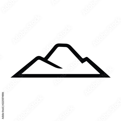 mountain logo vector