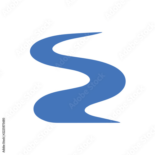 vector river silhouette