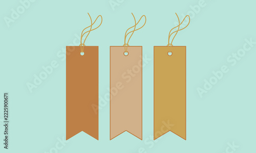 Sale tag design blank price labels retail shopping markers vector