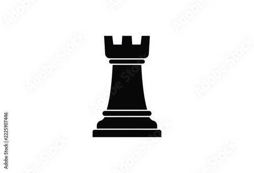 Woman leaning against a rectangular shape black silhouette on white background