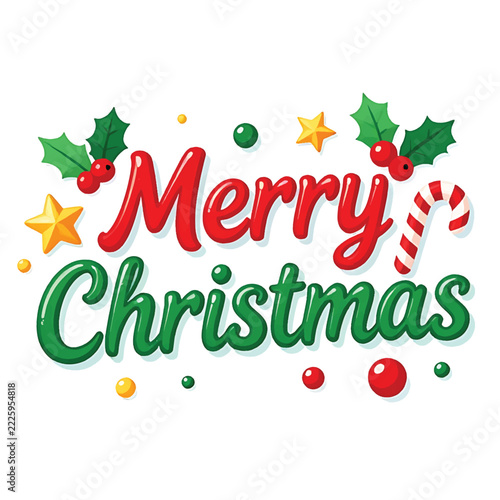 merry christmas lettering