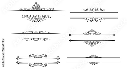 পElegant Text Divider Ornament Collection