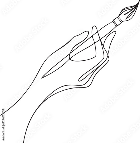 vector illustration of a sketch of a pencil
