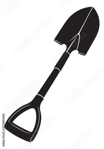 shovel vector illustration, garden tools