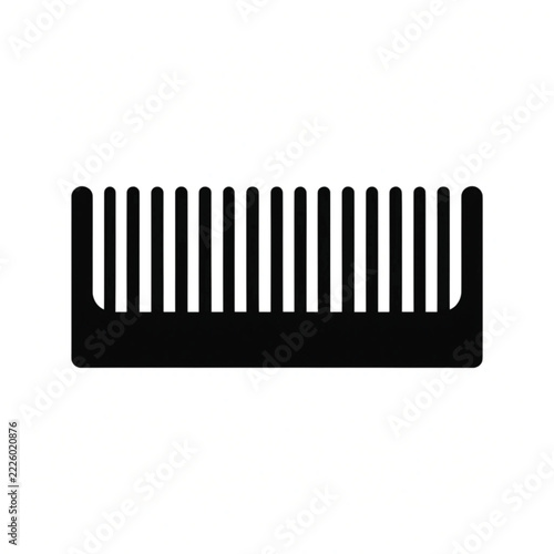 black comb isolated on white background