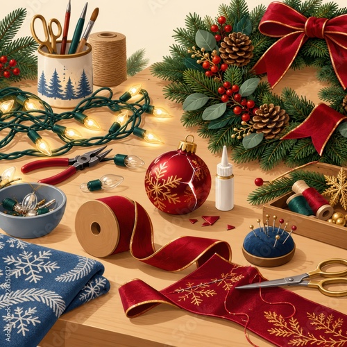 Meaningful Second Life Christmas Gift with Repaired Vintage Object and New Wrapping
