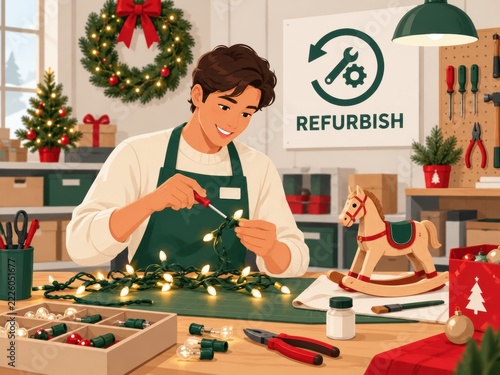 Christmas Reverse Logistics with Gift Return Inspection Refurbishment and Resale