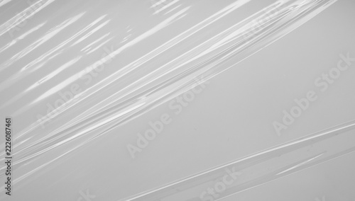 Abstract white plastic film wrap texture background