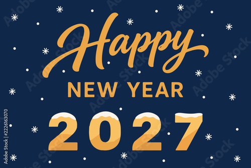New Year’s holiday banner with the text 