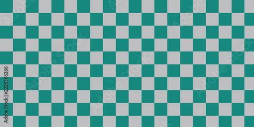 Teal Green and Gray Buffalo Plaid Seamless Pattern Background for Modern Textile, Fabric, Clothing and Home Decor Design