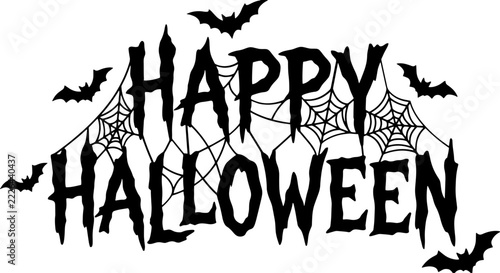 Happy Halloween Scalable SVG Vector Graphic with Editable Paths and Layers for Web, UI Design, Digital Art, and Print Applications