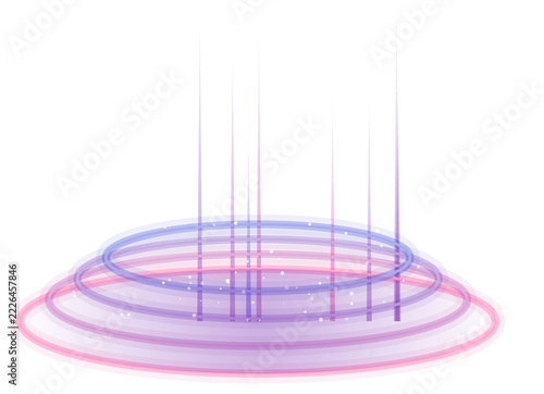 Soft light portal product display stage transparent PNG design element