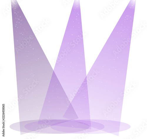 Stage spotlight beams transparent PNG design element